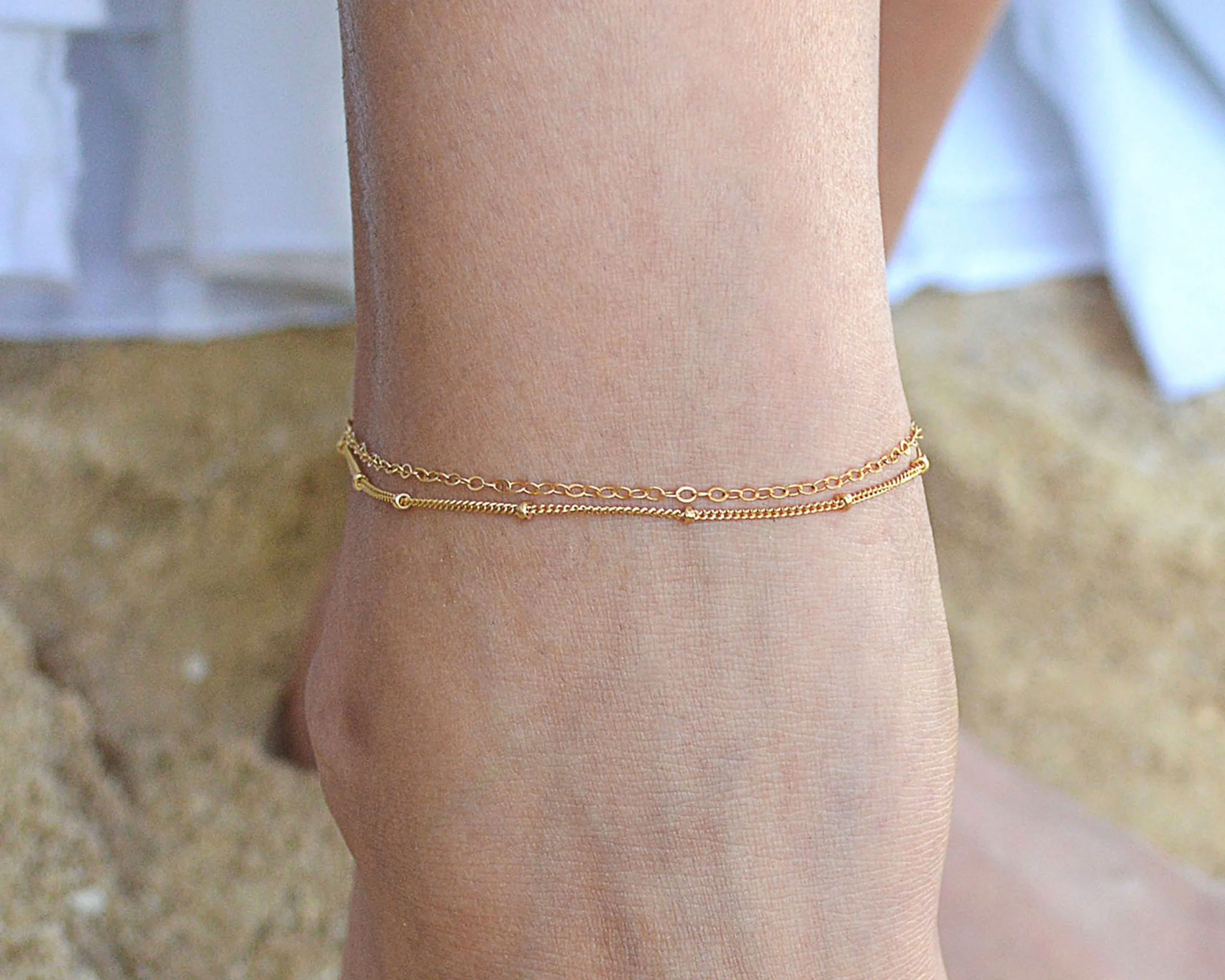 Gold Anklet Bracelet - Image 5