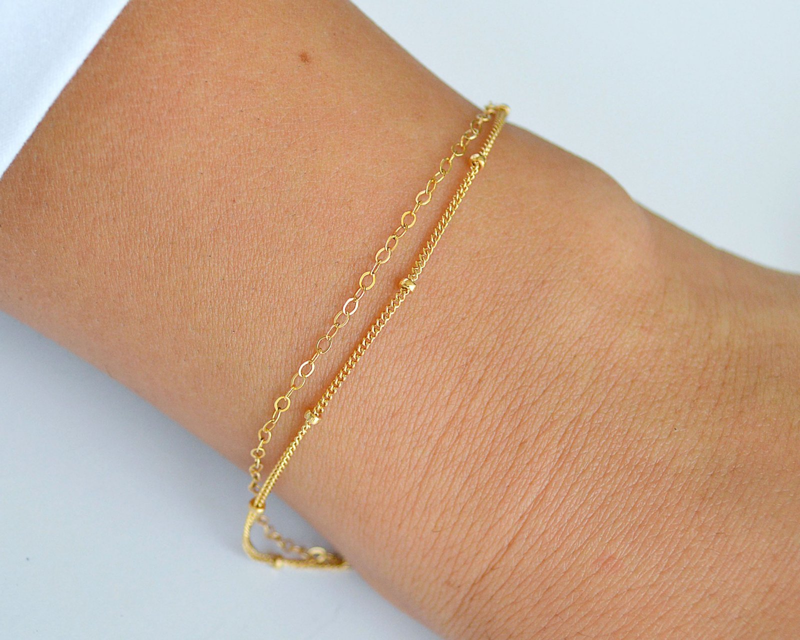 double-chain-gold-bracelet