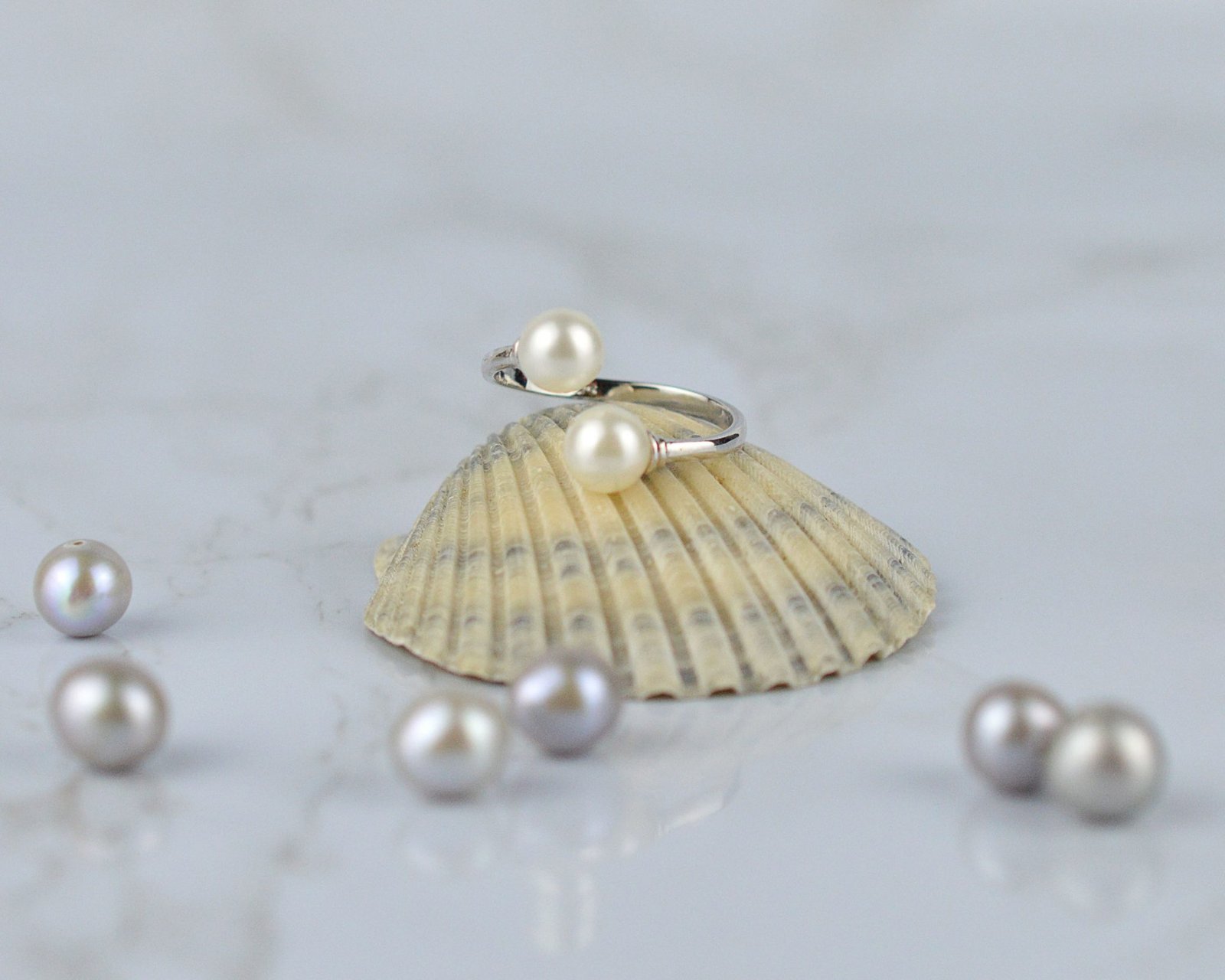 Freshwater Pearl Ring - Iana Dixon Dainty Jewelry